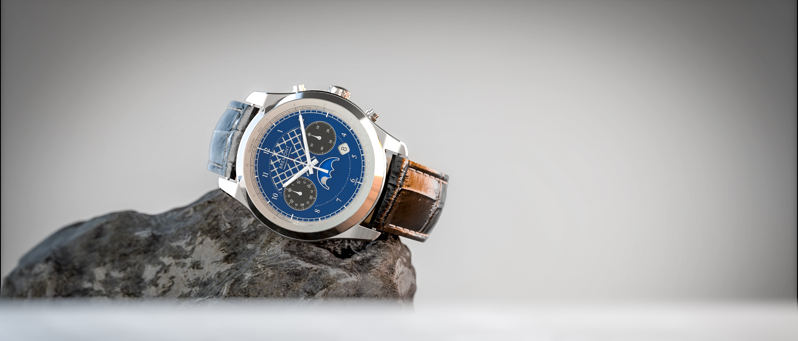 Bremont Chronograph on stone surface