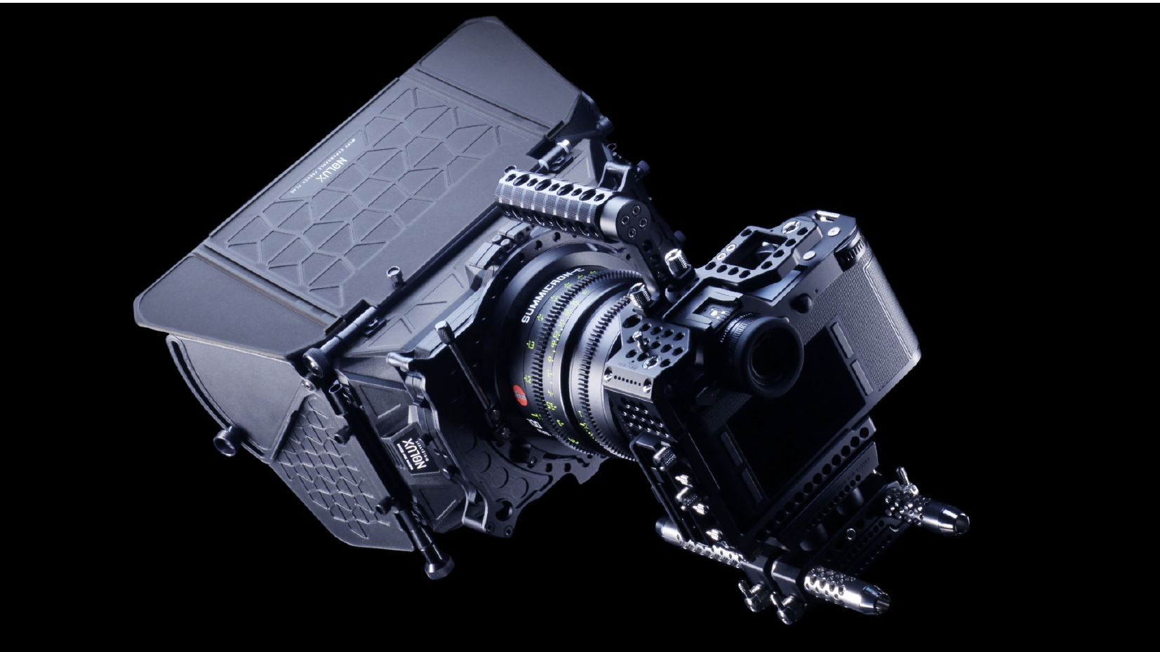 Cinema rig configuration front view