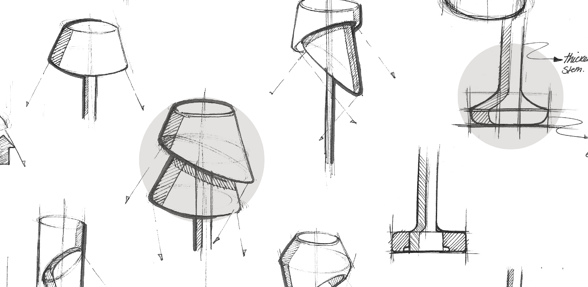 Eco-Lampada concept sketches